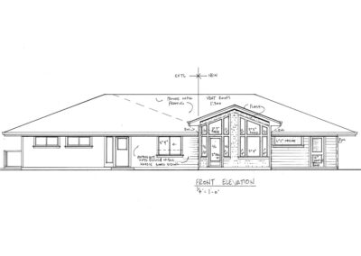 house addition front design blueprint