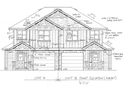 Farleigh Way duplex home design blueprint