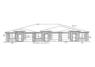 Viewtop Road home design front blueprint