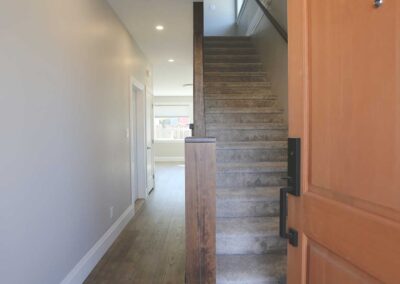 Farleigh Way duplex hallway and stairway design